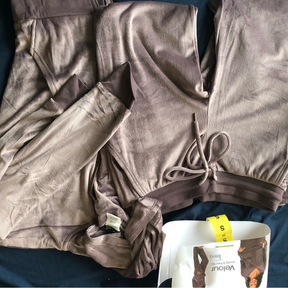Felina Velour Hoodie & Pant Set - Chocolate Brown